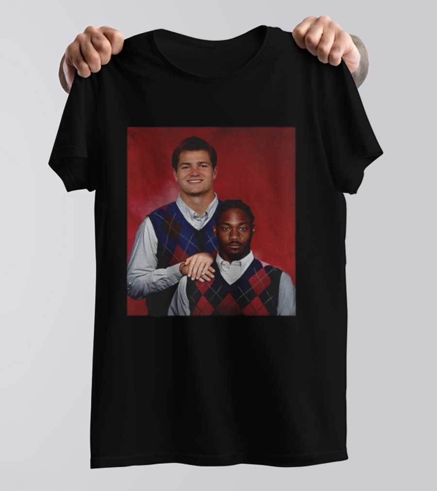 New England Football Drake Maye Stefon Diggs Step Brothers NFL Humor T-Shirt