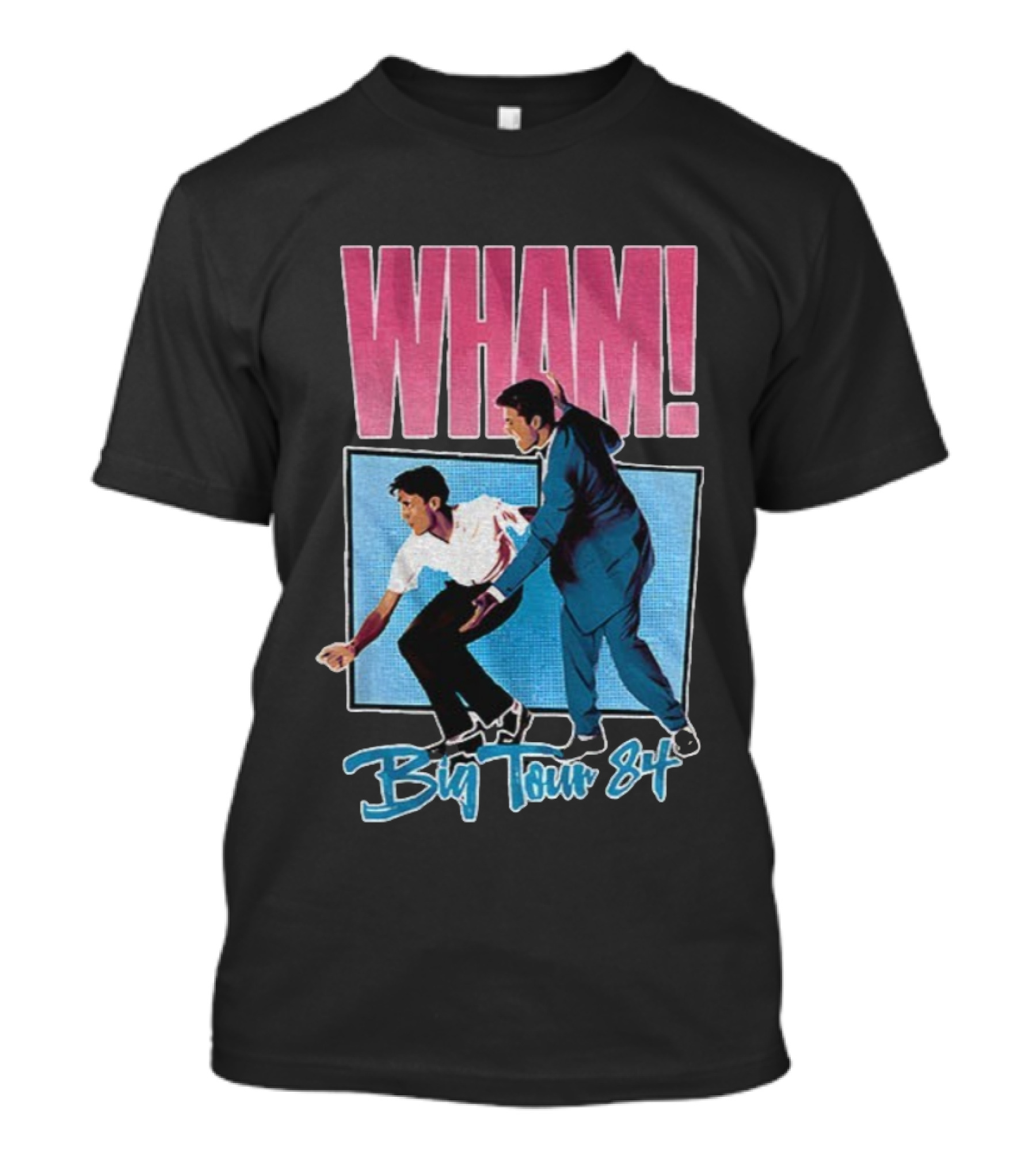 WHAM! Big Tour 84 Concert Singer Stage Action T-Shirt