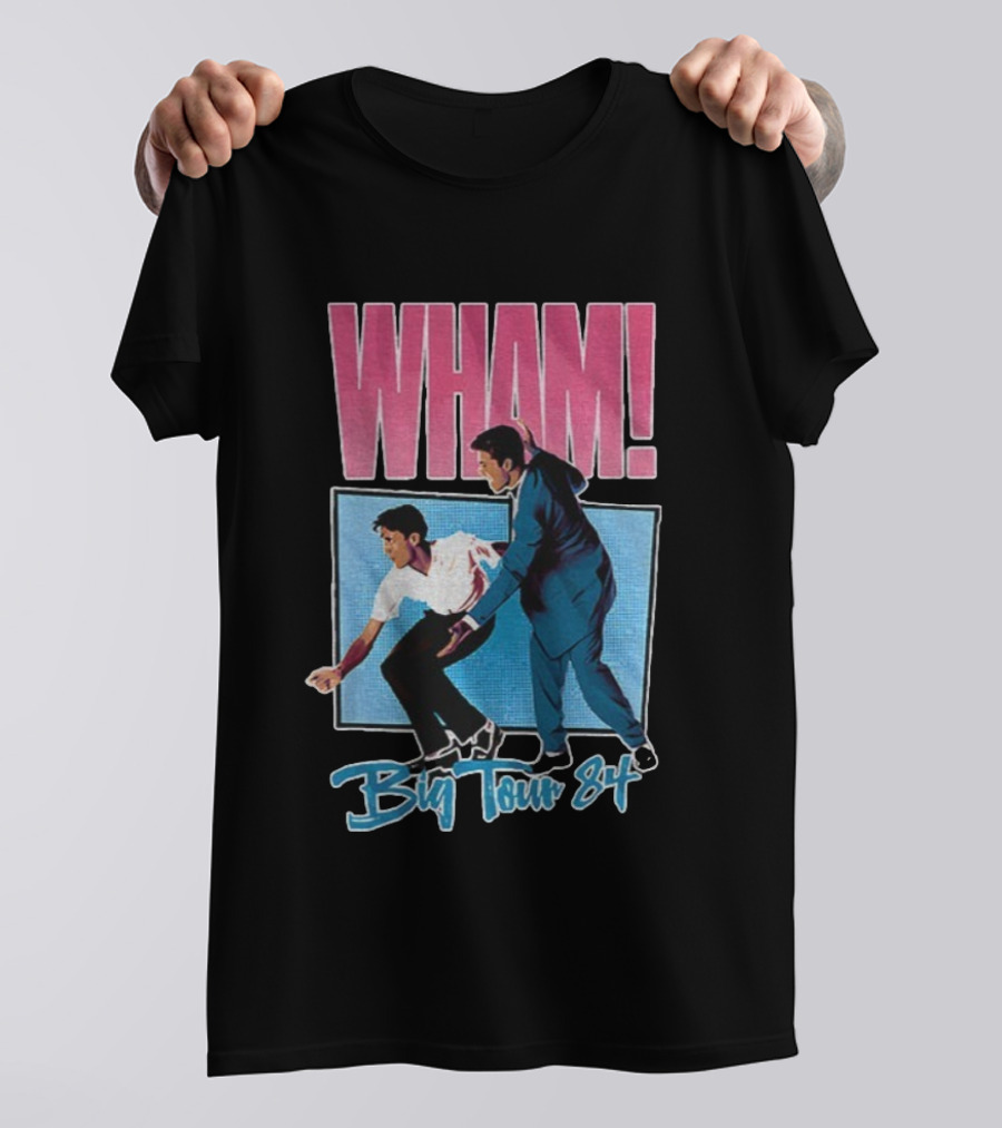 WHAM! Big Tour 84 Concert Singer Stage Action T-Shirt