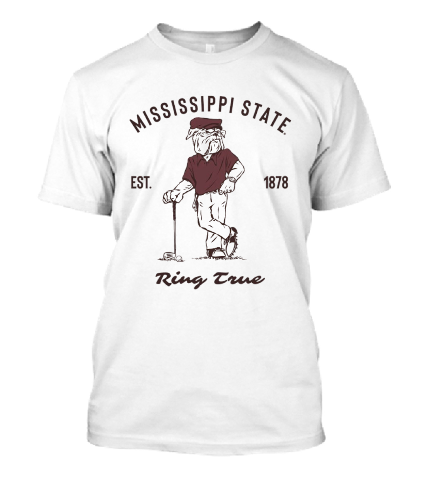 Mississippi State Ring True Bully Est 1878 Golfer T-Shirt