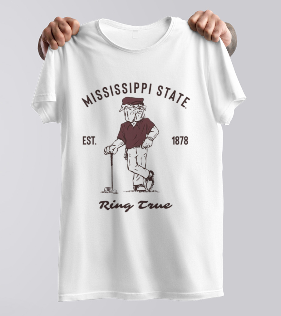 Mississippi State Ring True Bully Est 1878 Golfer T-Shirt
