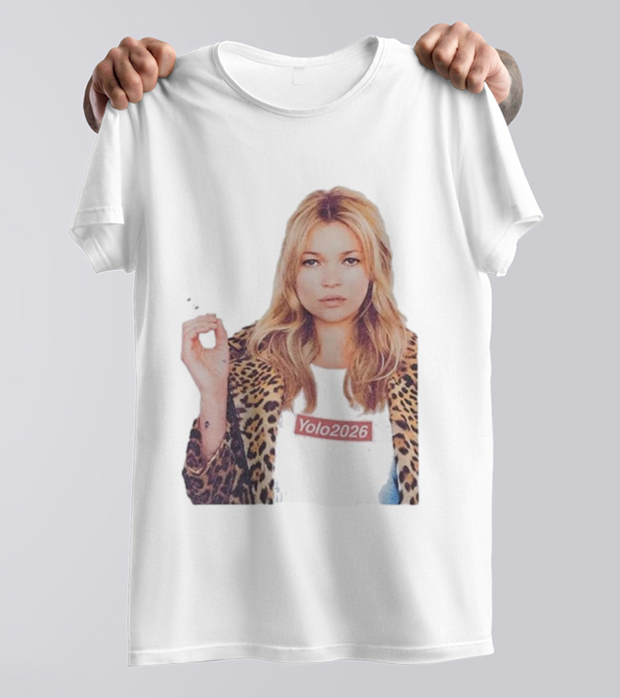 Shimmi Yolo 2026 Kate Moss Leopard Print Style T-Shirt