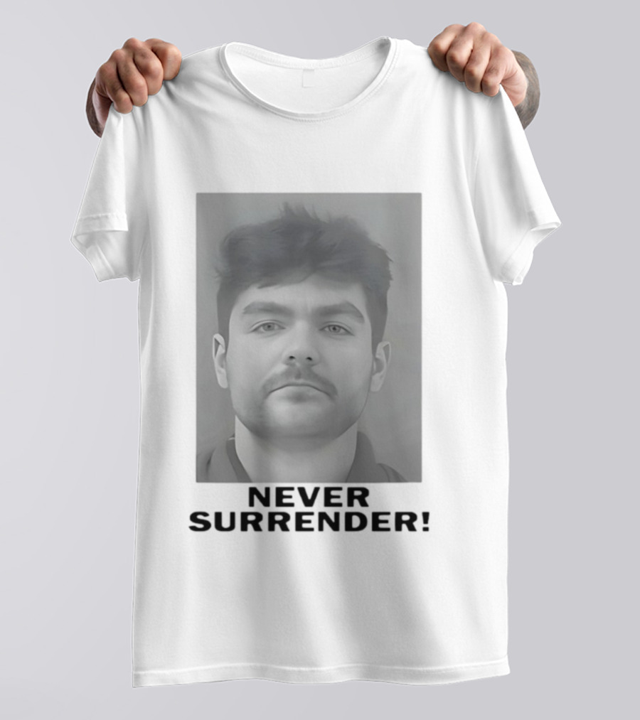 Never Surrender Nick Fuentes Photo T-Shirt