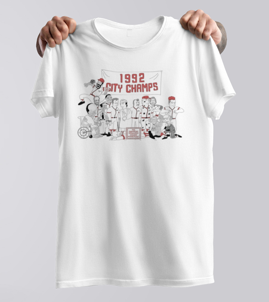 1992 City Champs The Simpsons Homer At The Bat T-Shirt