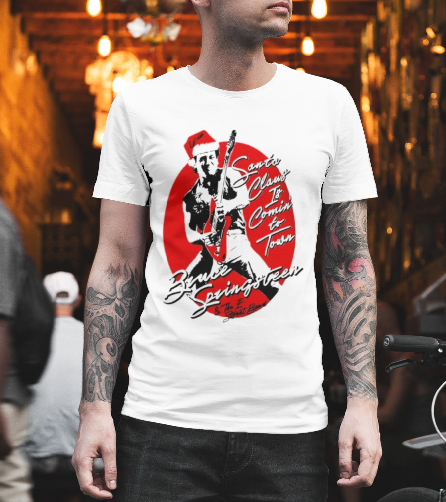 Bruce Springsteen Santa Claus Is Coming To Town E Street Band T-Shirt