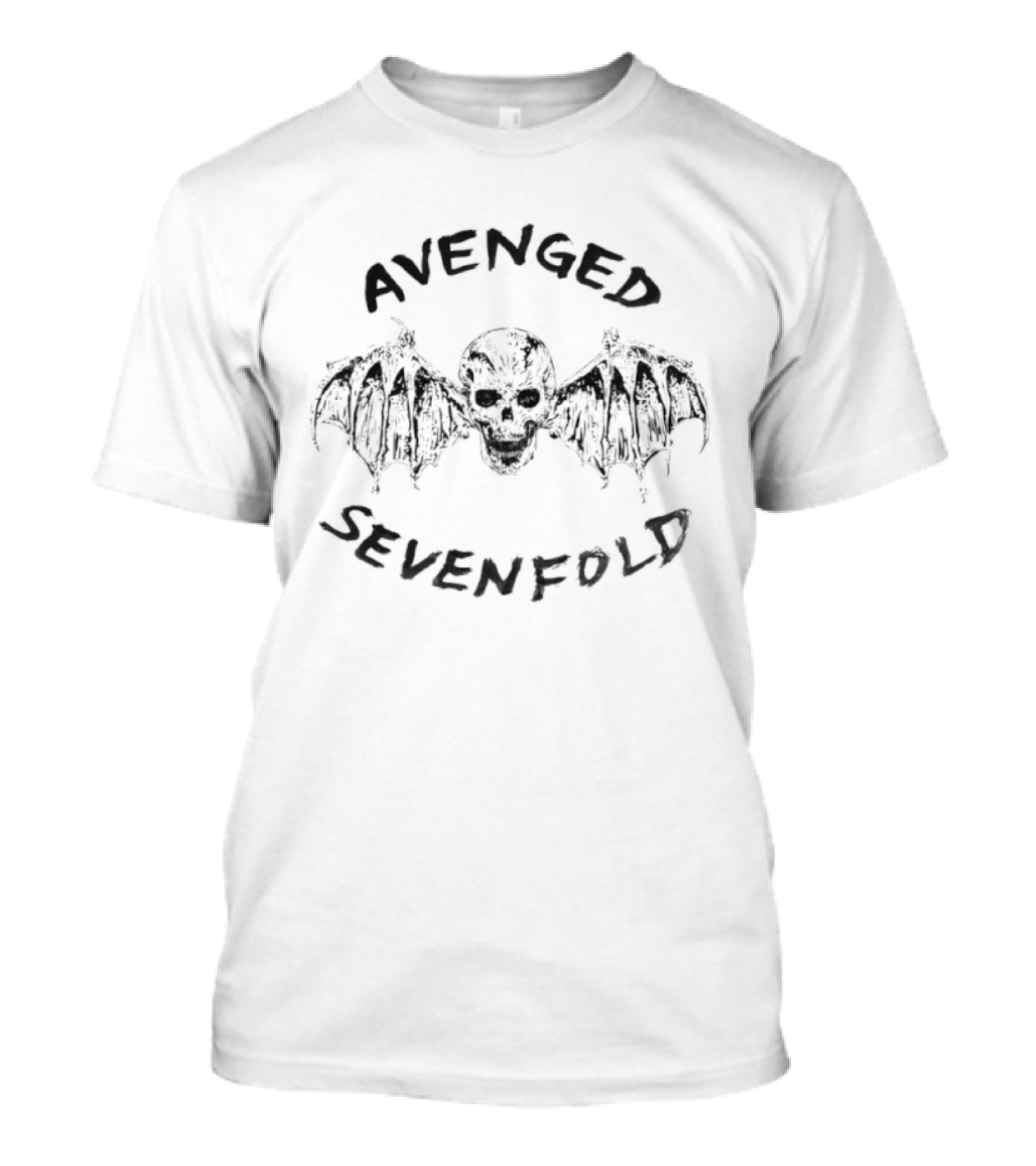 Avenged Sevenfold Bat Skull Classic White Concert T-Shirt