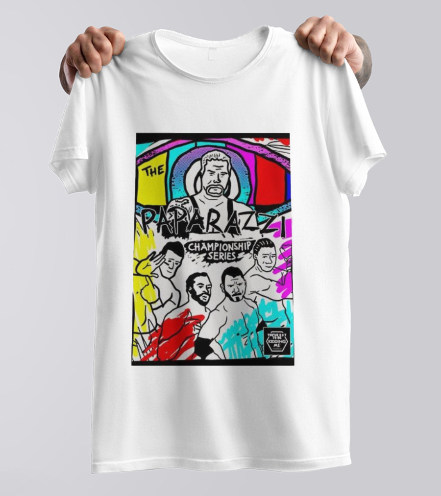 The Paparazzi Championship Series Vibrant Retro Wrestling Art T-Shirt