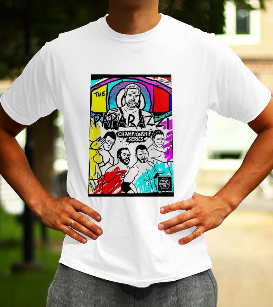 The Paparazzi Championship Series Vibrant Retro Wrestling Art T-Shirt