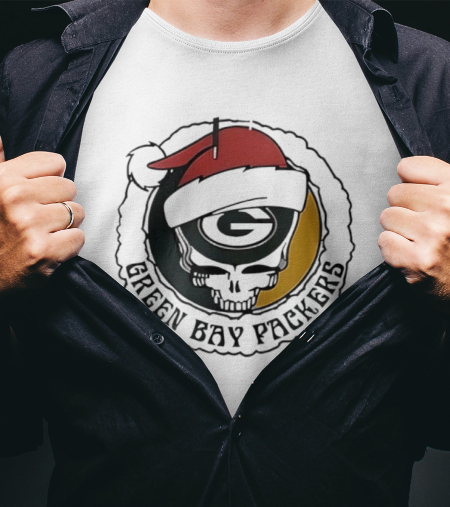 Green Bay Packers 60th Anniversary Grateful Dead Christmas Game Day T-Shirt