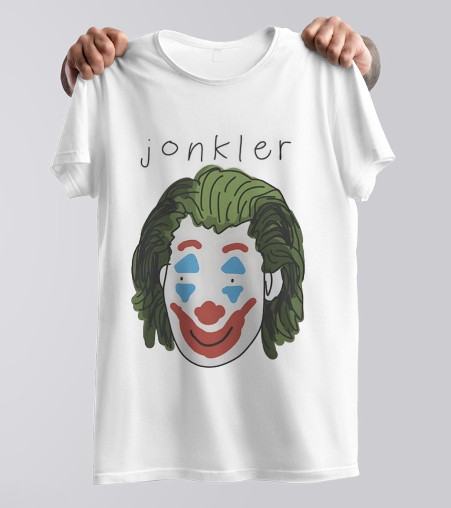 Jonkler Joker Face Green Hair Clown Makeup T-Shirt
