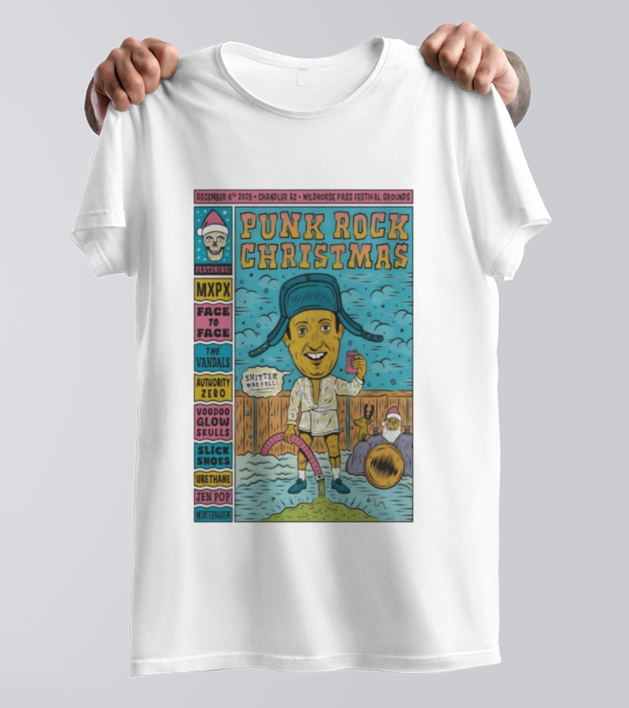 Punk Rock Christmas Featuring MXPX And The Vandals Chandler AZ December 6 2025 T-Shirt