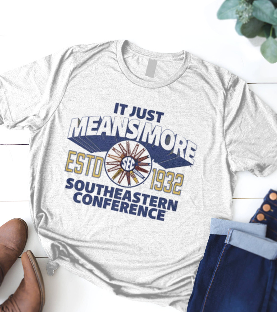 SEC It Just Means More ESTD 1932 Southeastern Conference Pinwheel T-Shirt