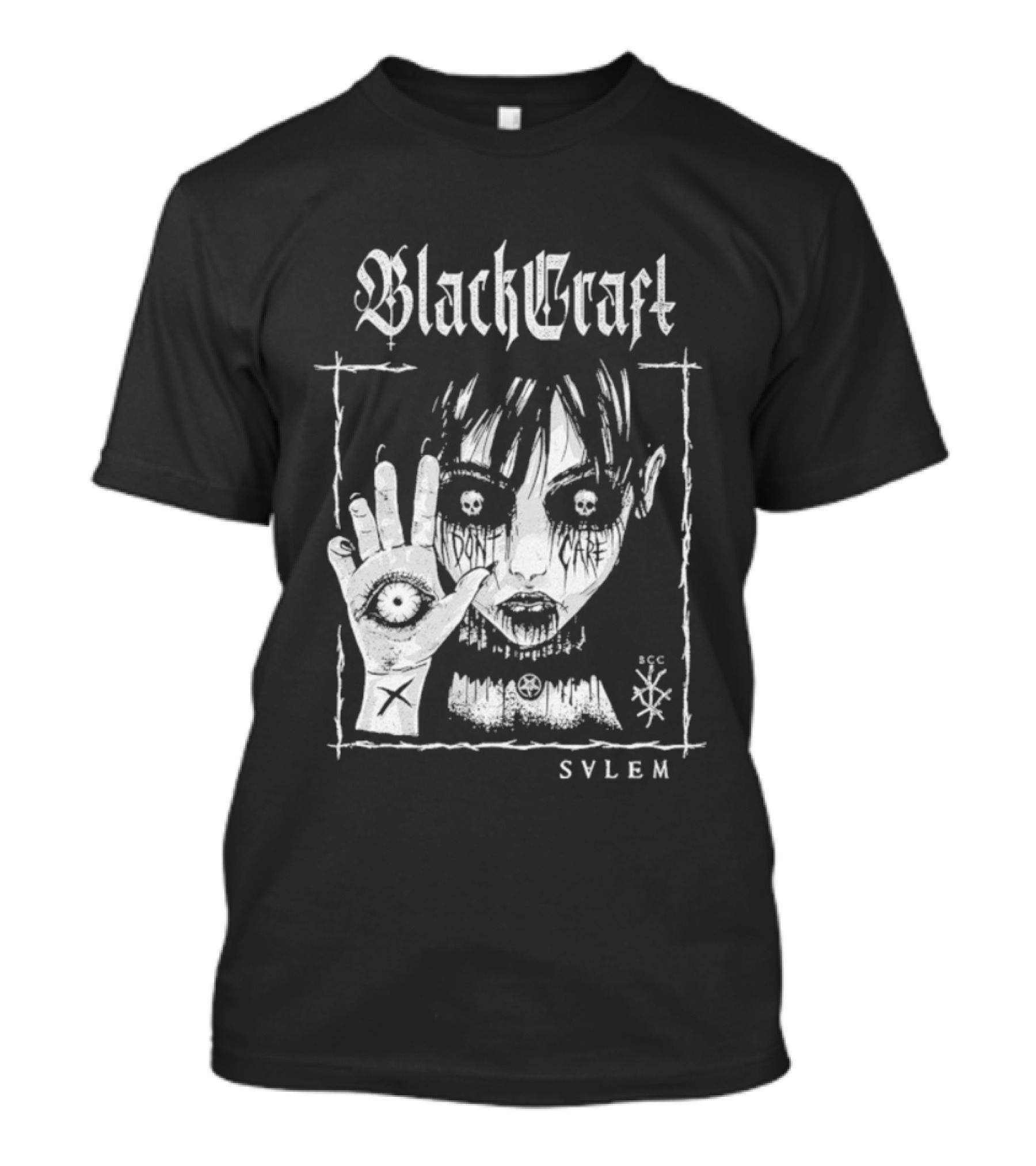 Blackcraft Cult Salem Anime Girl Goth Eye Symbol Mystical T-Shirt