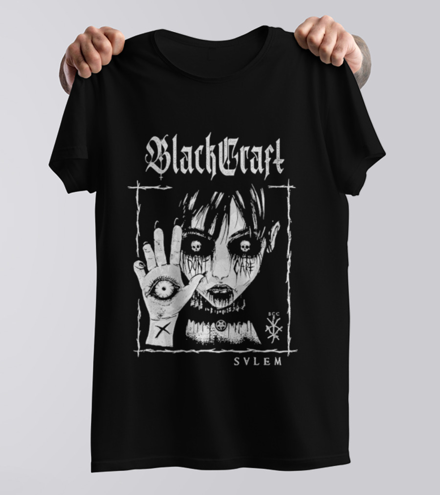 Blackcraft Cult Salem Anime Girl Goth Eye Symbol Mystical T-Shirt