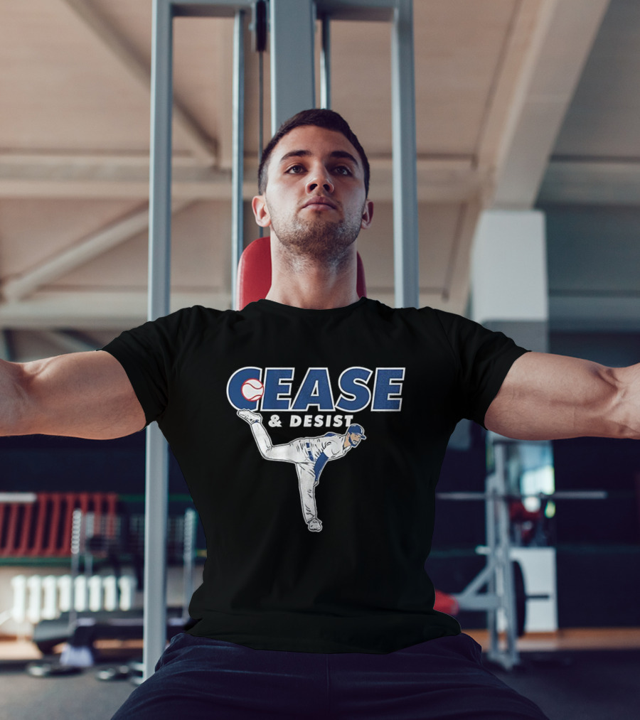 Cease And Desist Pitching Baseball Player T-Shirt