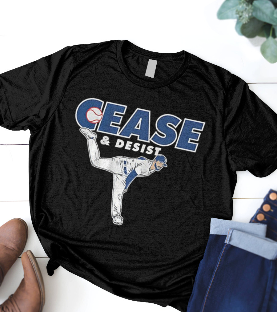 Cease And Desist Pitching Baseball Player T-Shirt