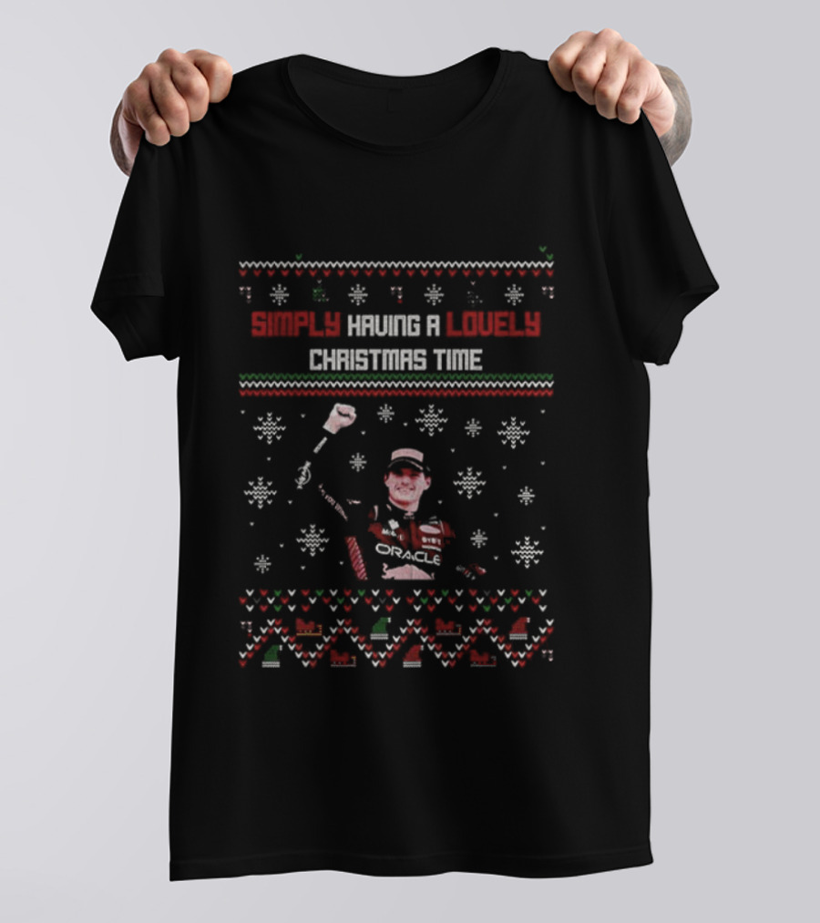 Simply Having A Lovely Christmas Time Max Verstappen T-Shirt