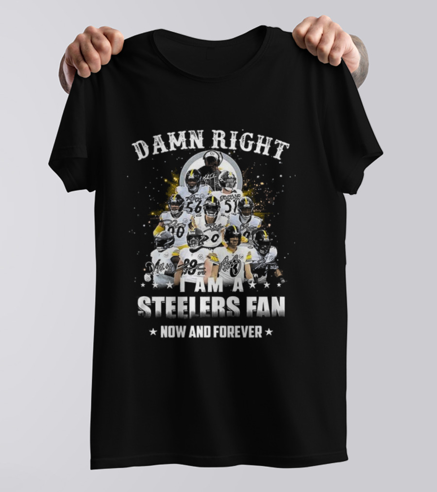 Damn Right Steelers Fan Now And Forever T-Shirt