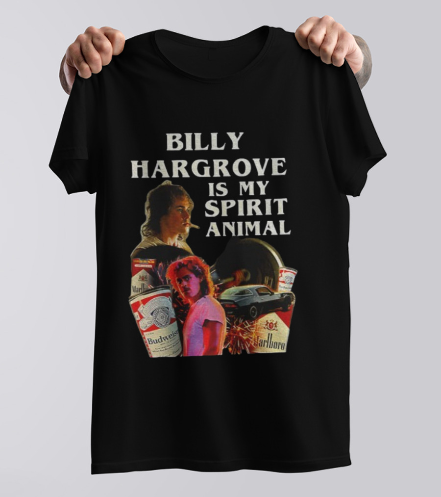 Billy Hargrove Is My Spirit Animal Budweiser Marlboro Tribute T-Shirt
