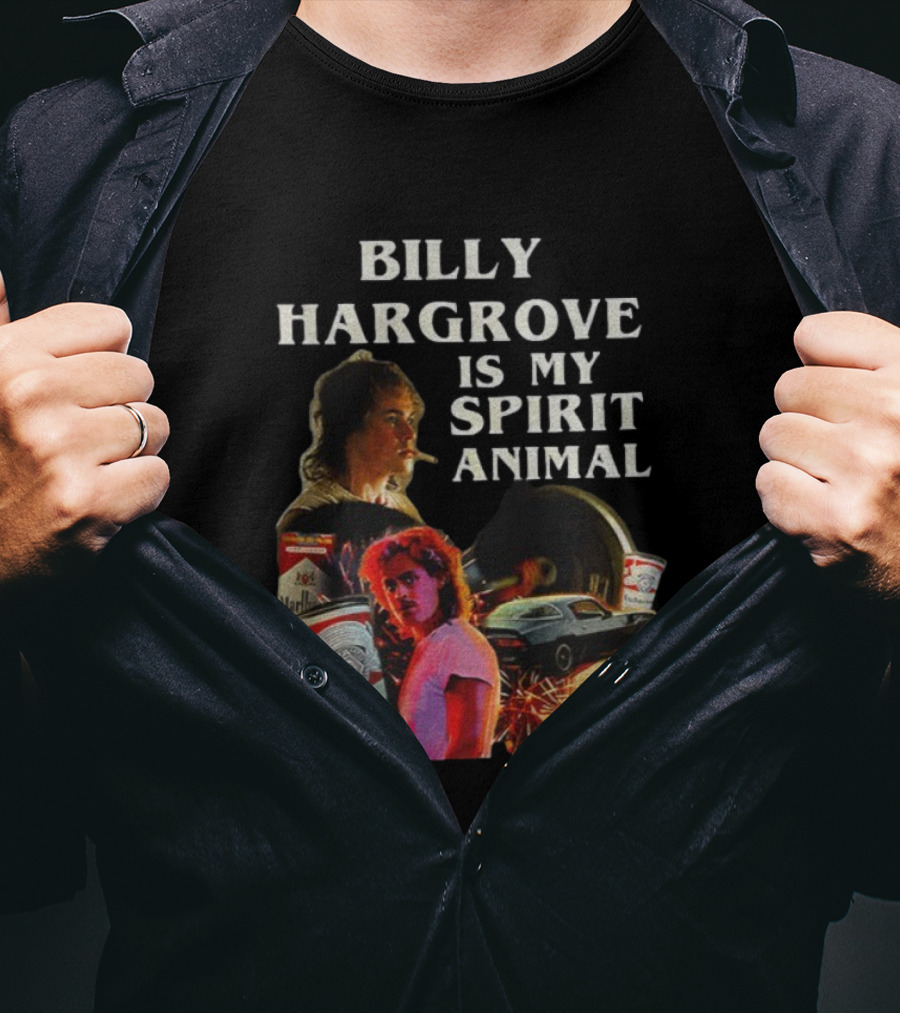 Billy Hargrove Is My Spirit Animal Budweiser Marlboro Tribute T-Shirt