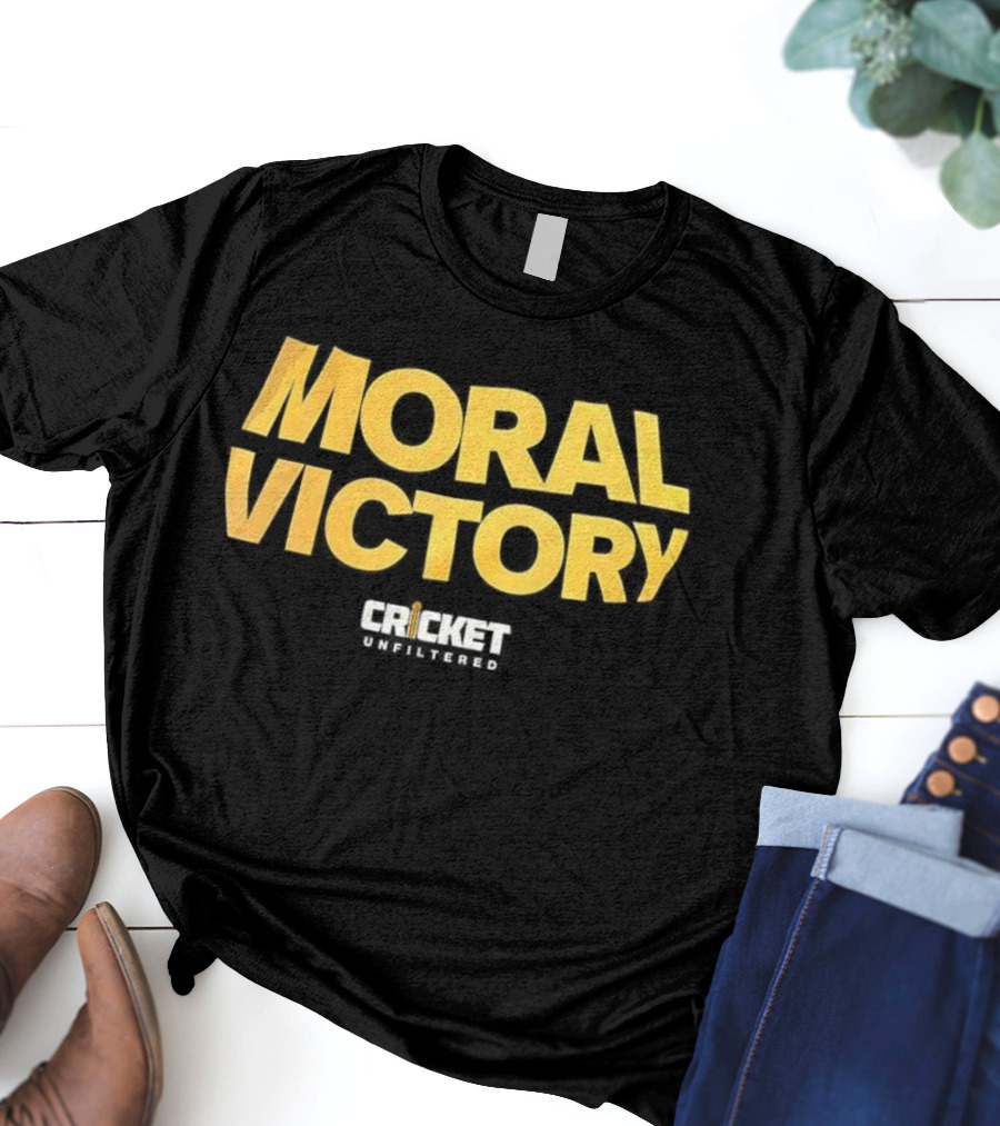 Moral Victory Cricket Unfiltered Podcast Tee T-Shirt