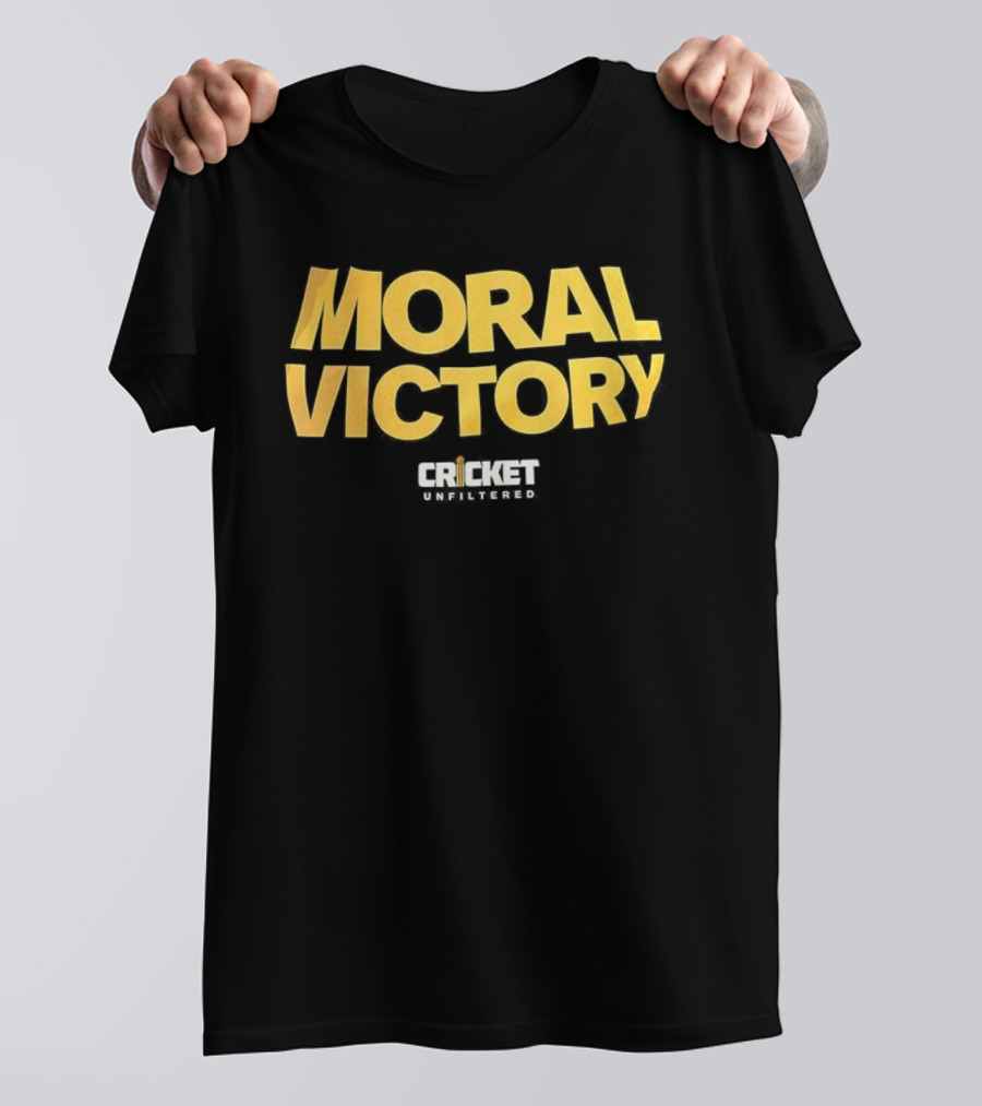 Moral Victory Cricket Unfiltered Podcast Tee T-Shirt
