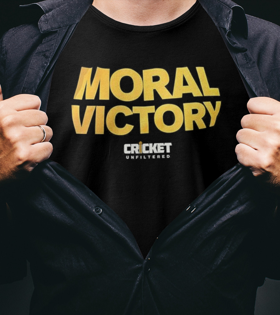 Moral Victory Cricket Unfiltered Podcast Tee T-Shirt