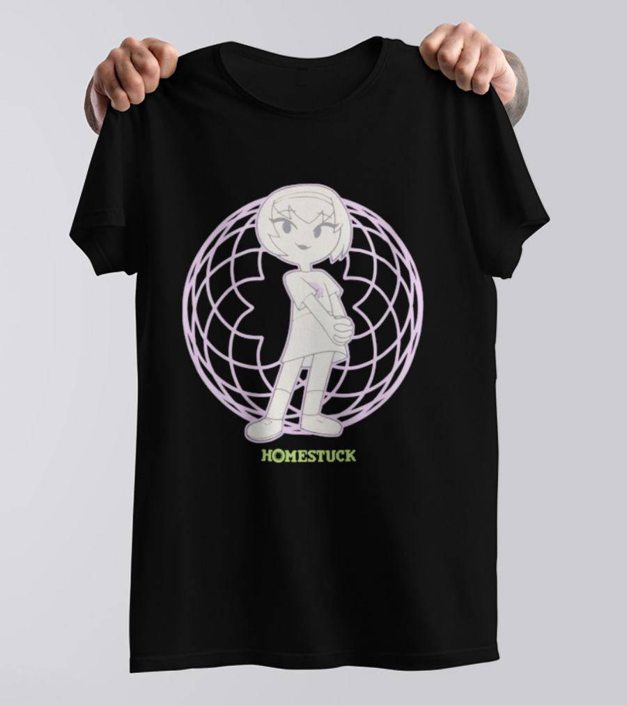 Homestuck Rose Character In Purple Globe Background T-Shirt