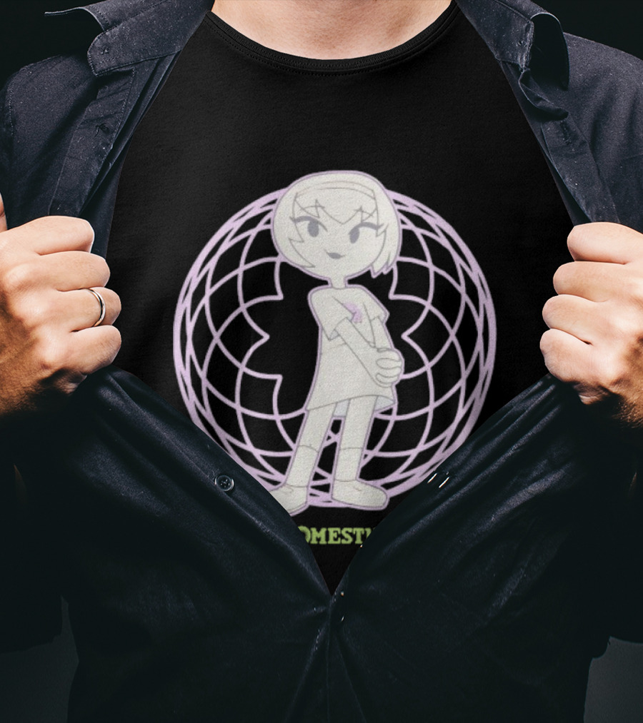 Homestuck Rose Character In Purple Globe Background T-Shirt