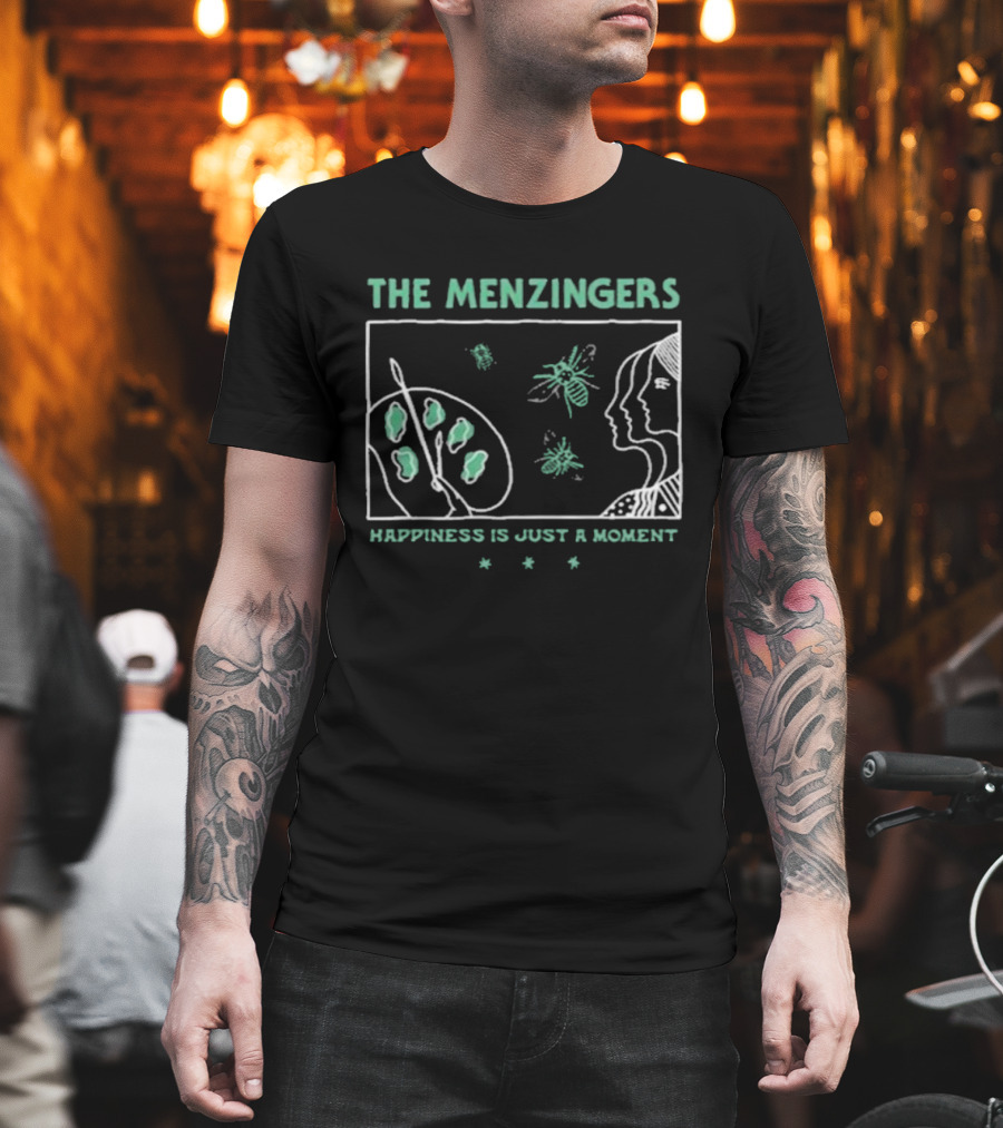 The Menzingers Happiness Is Just A Moment Painter Palette And Silhouette T-Shirt