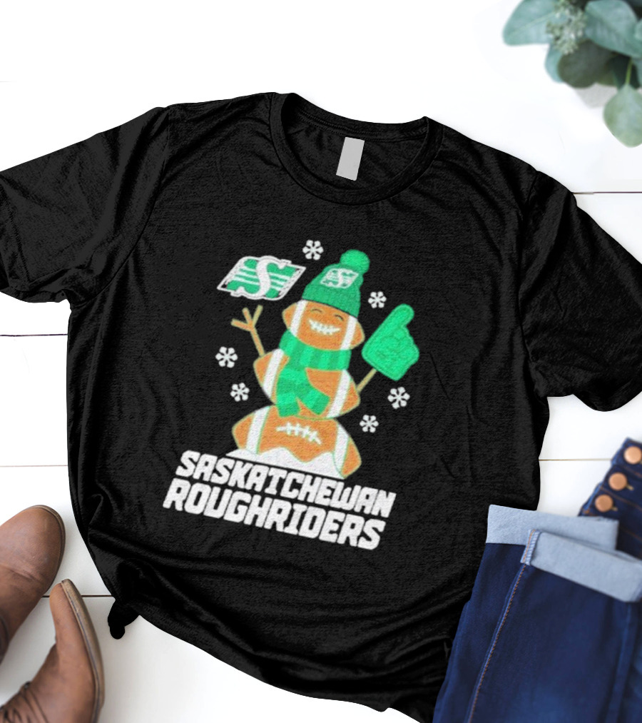 Saskatchewan Roughriders Rider Snowman Christmas Sweater Football Holiday Fan Gear T-Shirt