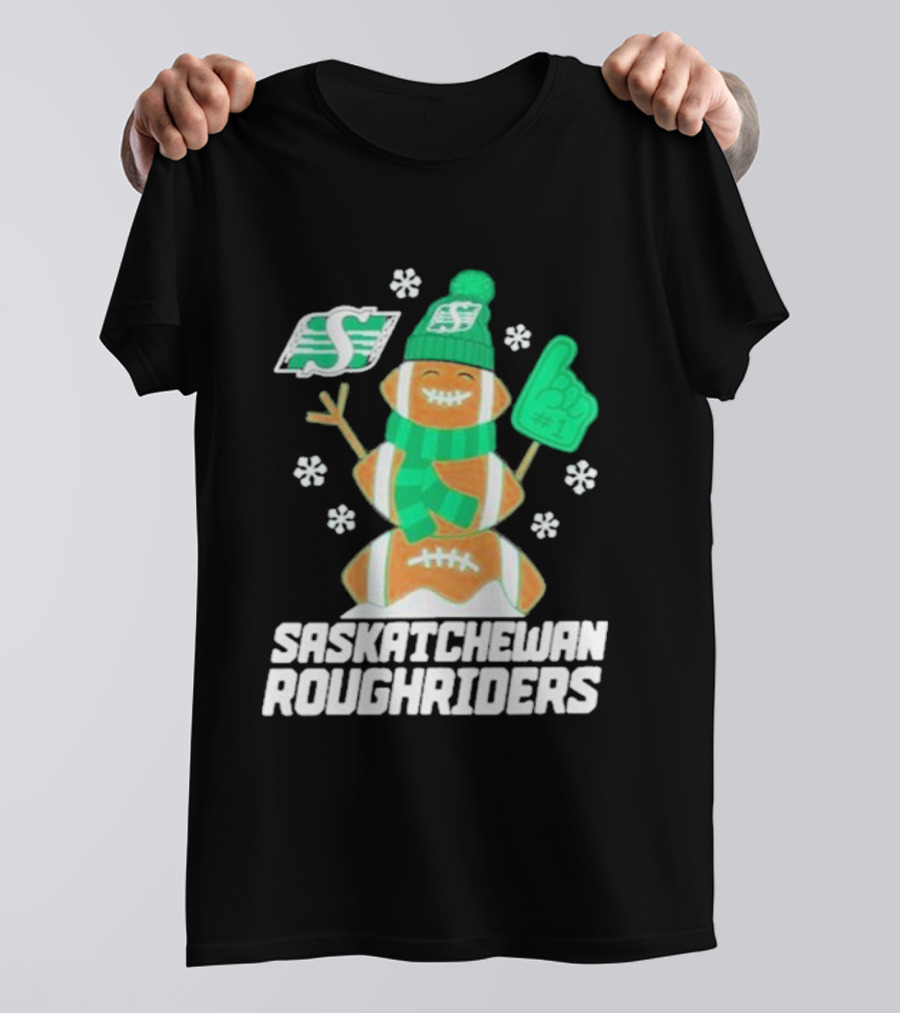 Saskatchewan Roughriders Rider Snowman Christmas Sweater Football Holiday Fan Gear T-Shirt