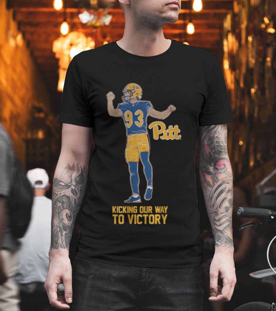 Pitt Panthers 93 Kicking Our Way To Victory T-Shirt