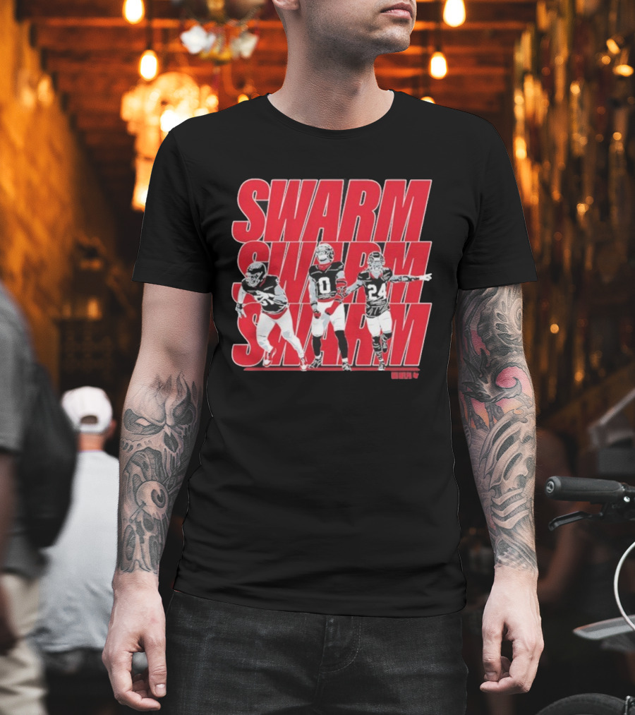 Swarm Will Anderson Jr Azeez Al-Shaair Derek Stingley Jr Football Trio T-Shirt