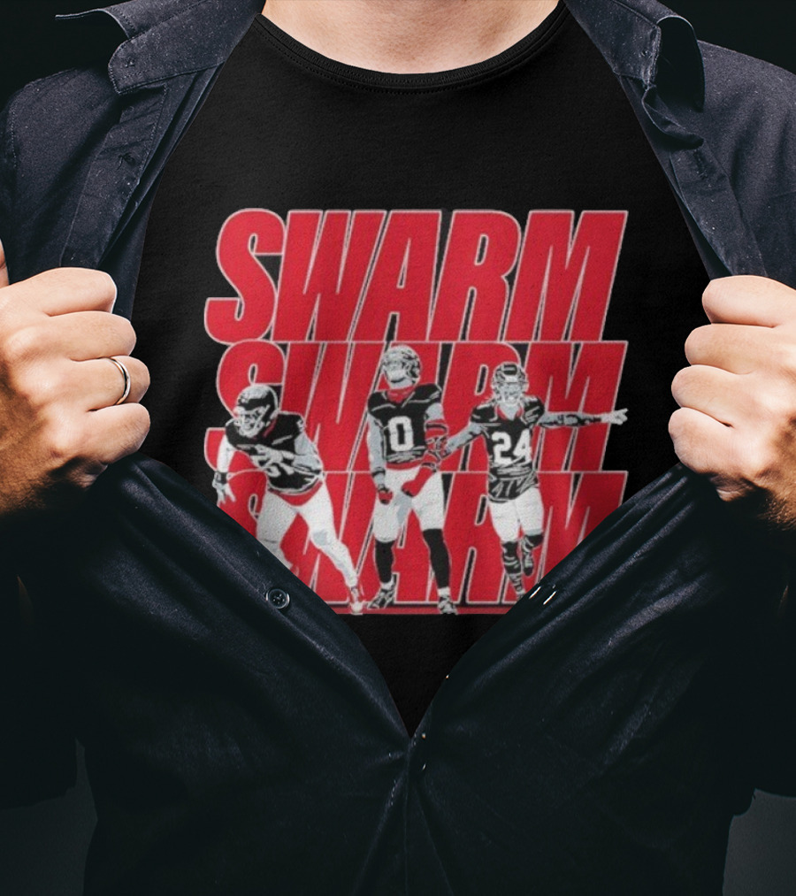 Swarm Will Anderson Jr Azeez Al-Shaair Derek Stingley Jr Football Trio T-Shirt