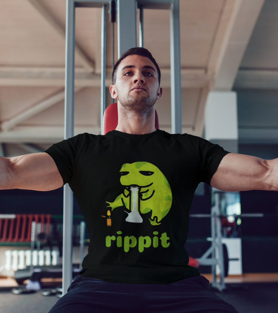 Frog Bong Rippit Stoner Ripping Hits T-Shirt
