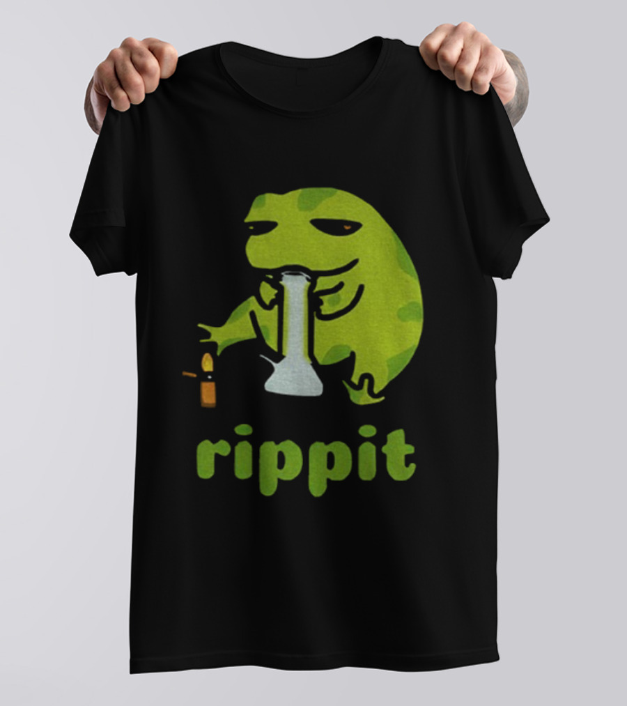 Frog Bong Rippit Stoner Ripping Hits T-Shirt