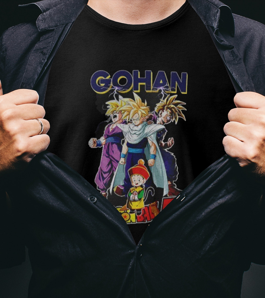 Gohan Dragon Ball Z Super Saiyan Anime Classic Characters T-Shirt