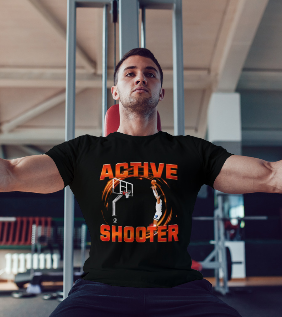 ACTIVE SHOOTER BASKETBALL DUNK MOTION RED SWIRL T-Shirt
