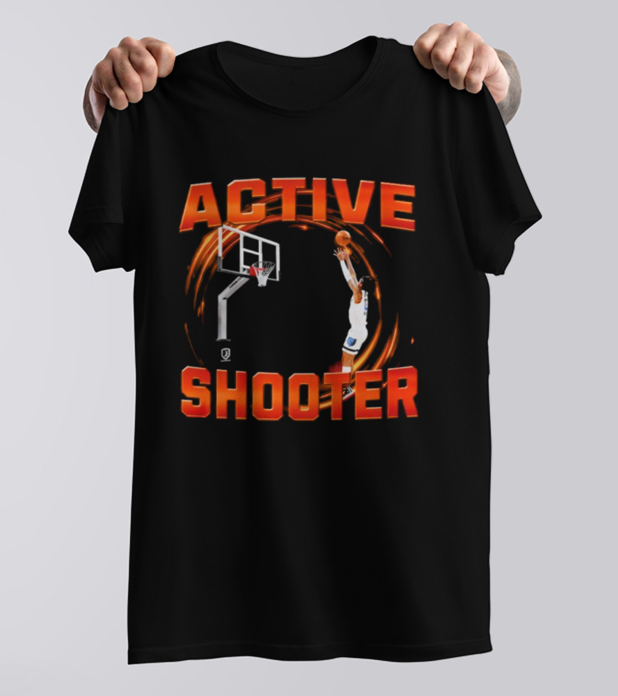 ACTIVE SHOOTER BASKETBALL DUNK MOTION RED SWIRL T-Shirt