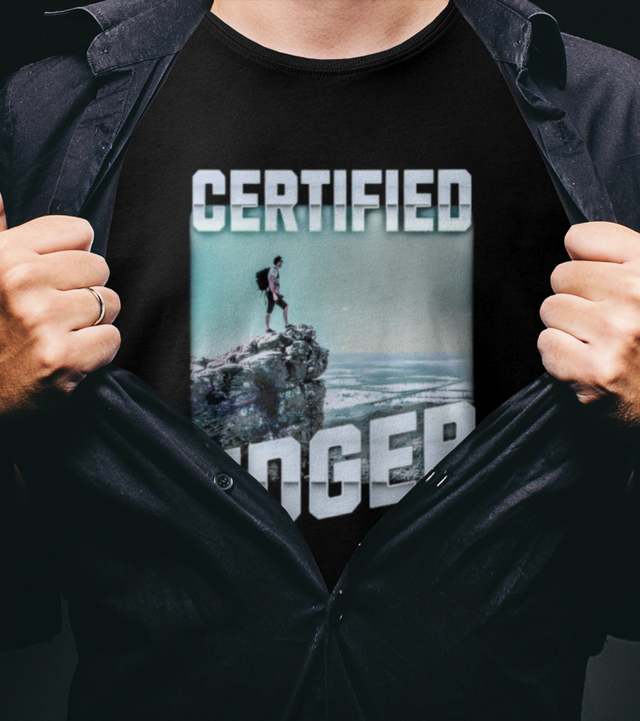 Certified Edger Adventure Surfing Ocean Wave T-Shirt