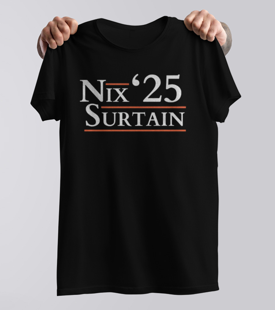 Nix Surtain '25 Denver Broncos NFL Football Bo Nix Patrick Surtain T-Shirt
