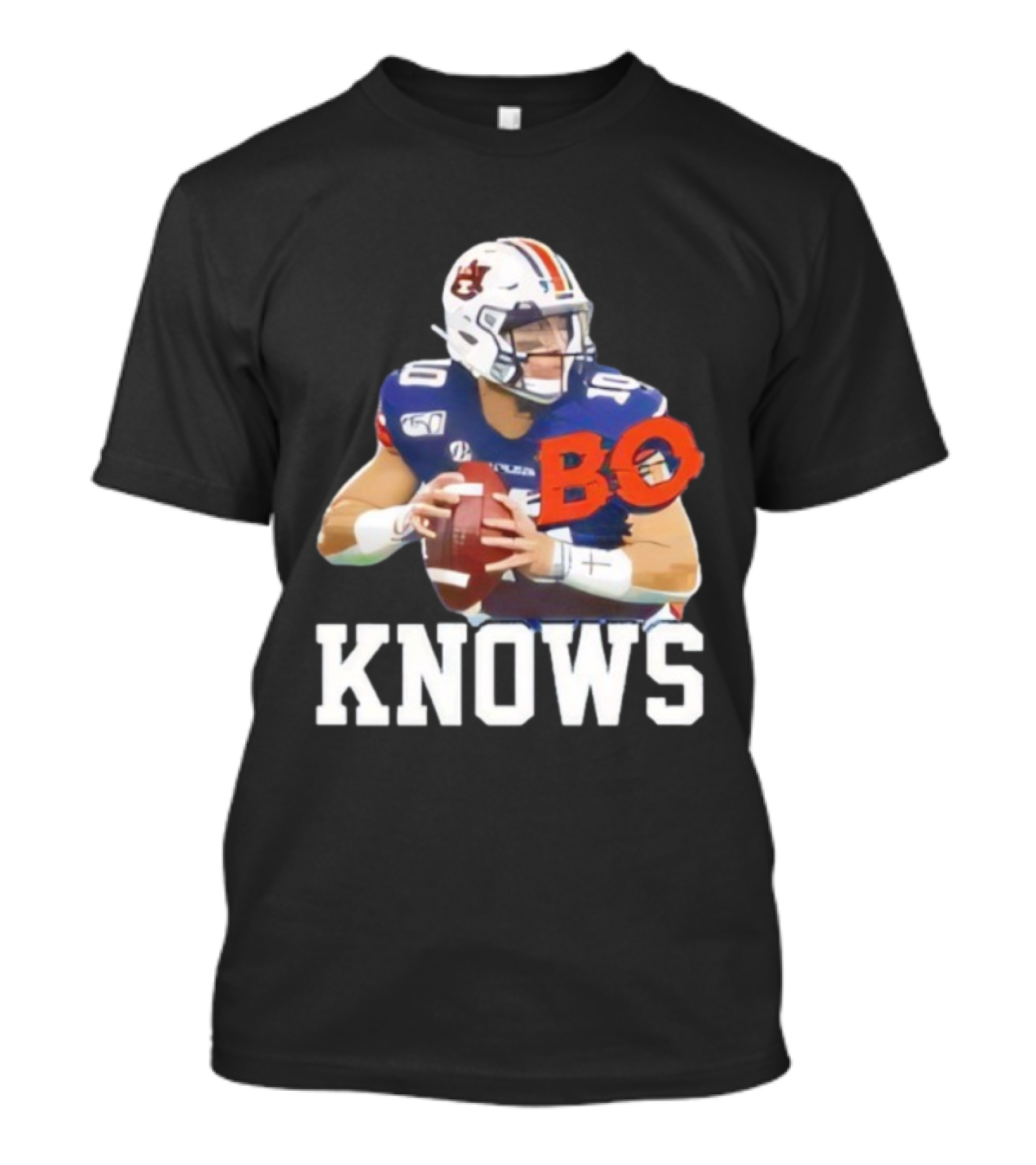 Bo Knows Bo Nix College Football Fan Auburn Tigers Parody T-Shirt