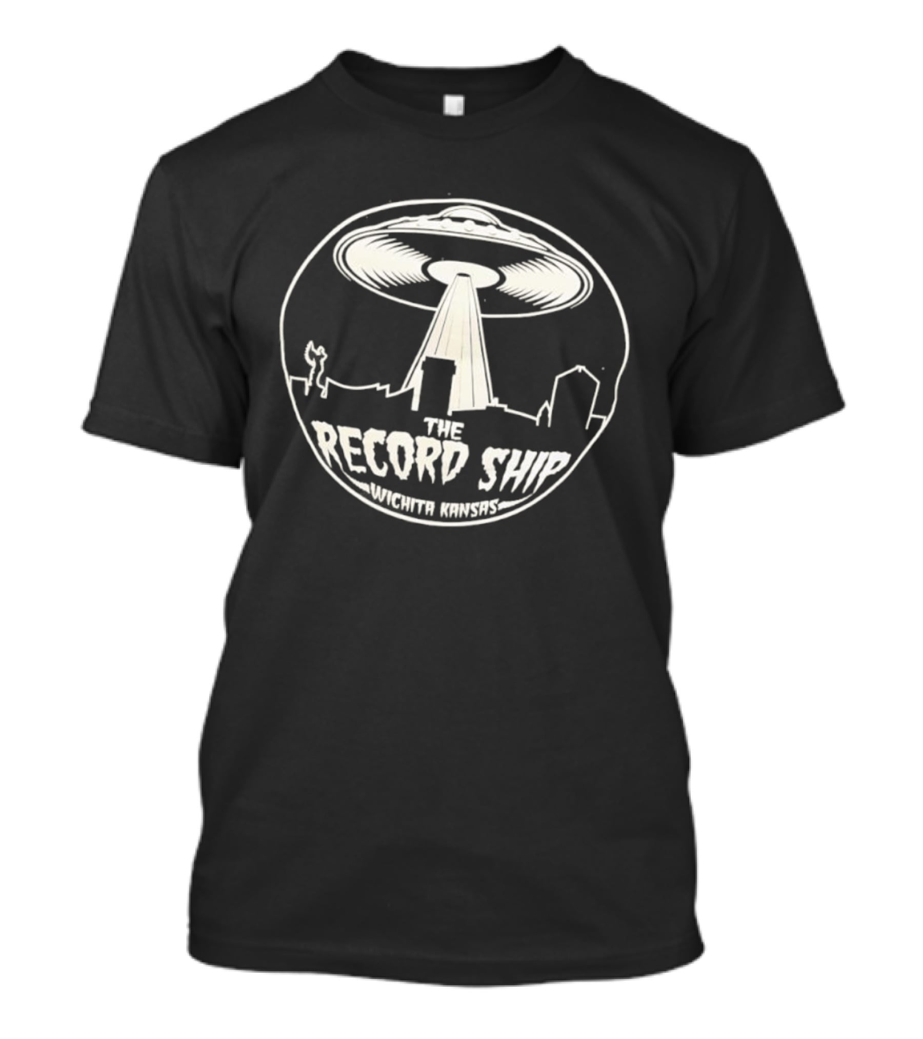 The Record Ship UFO Abduction Wichita Kansas T-Shirt