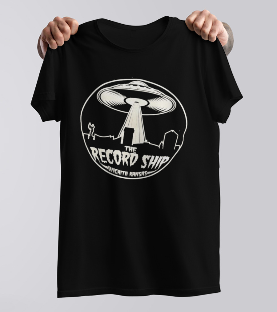 The Record Ship UFO Abduction Wichita Kansas T-Shirt
