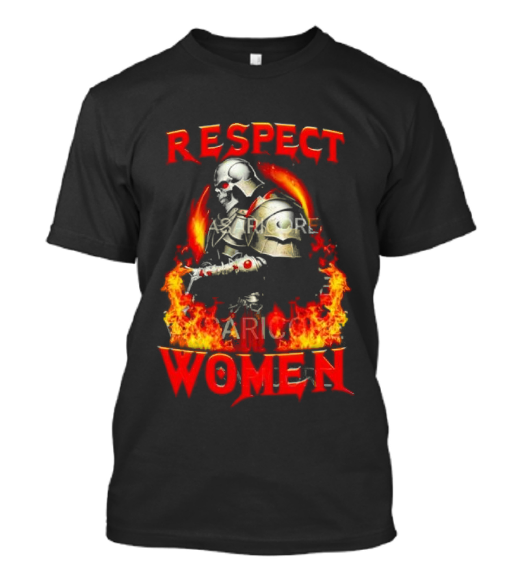 Respect Women Flaming Knight Valor T-Shirt