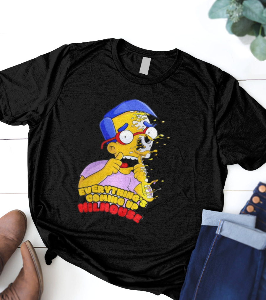 The Simpsons Everything's Coming Up Milhouse Melting Character T-Shirt