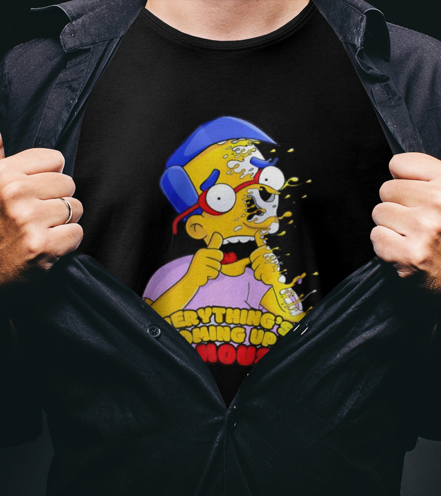 The Simpsons Everything's Coming Up Milhouse Melting Character T-Shirt