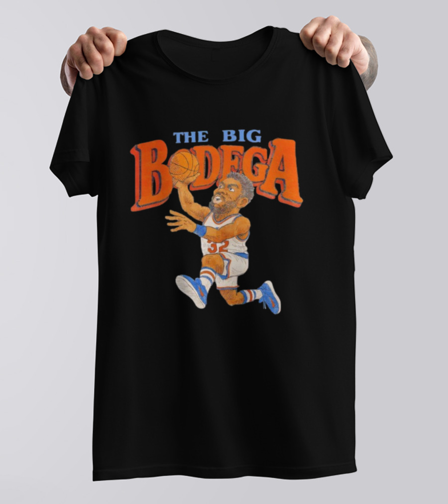 Karl Anthony Towns The Big Bodega Basketball Art NBA Player Dunking Illustration T-Shirt