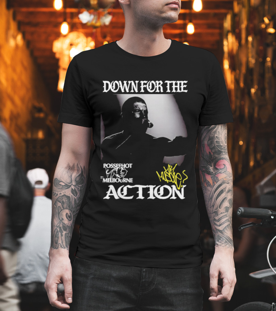 DOWN FOR THE ACTION POSSESHOT MELBOURNE HANDSæ T-Shirt